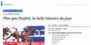 results horses Saubouas stud