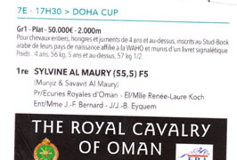 results horses Saubouas stud