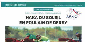 results horses Saubouas stud