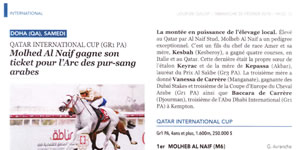 results horses Saubouas stud