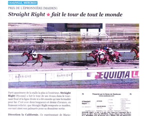 results horses Saubouas stud