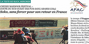 results horses Saubouas stud