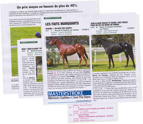 results horses Saubouas stud